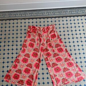 Floral Wide Leg Pants
